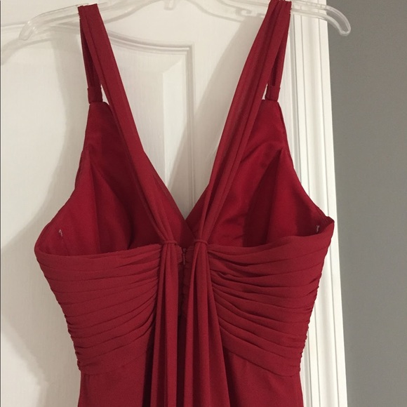 Red bridesmaid or prom dress. Brand B2 size 10. - Picture 3 of 5